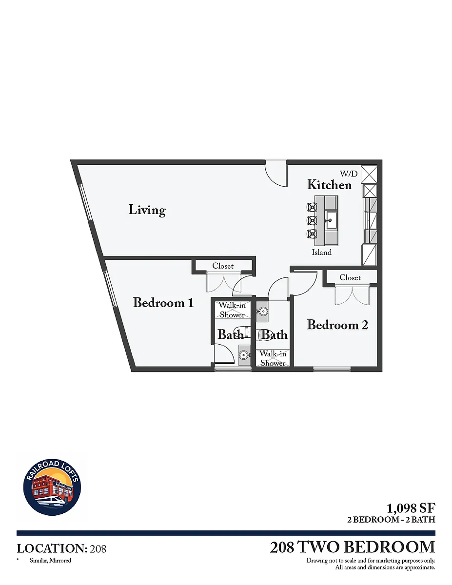Floor plan Two Bedroom