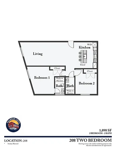 Floor plan Two Bedroom