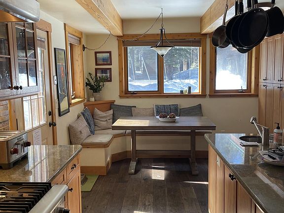Breakfast nook in kitchen