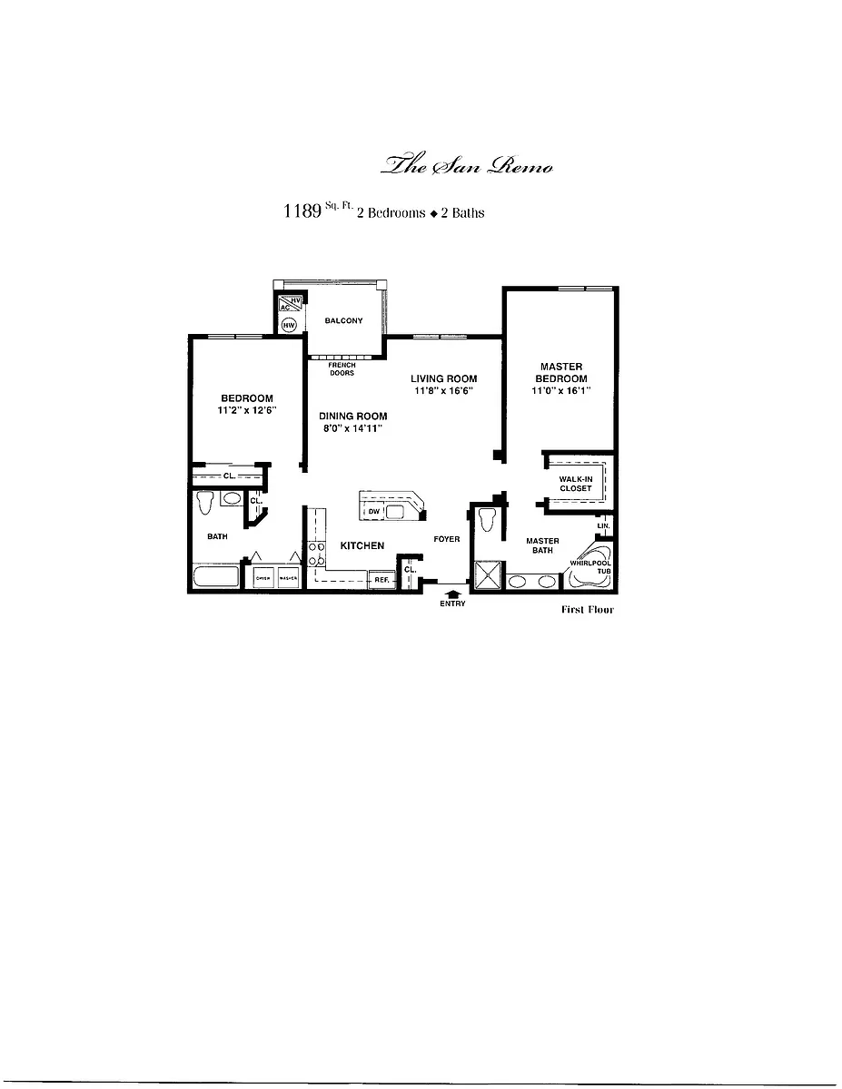 Floor plan $3.78/sq.ft. - San Remo