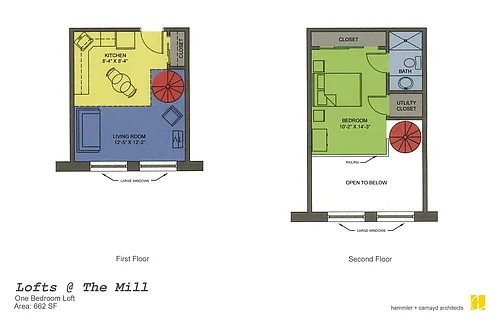 Floor plan Loft- 1 Bed, 1 Bath