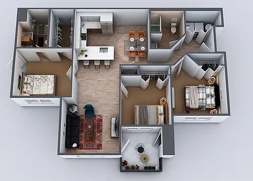 Floor plan 3 BEDROOM