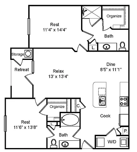 Floor plan C1
