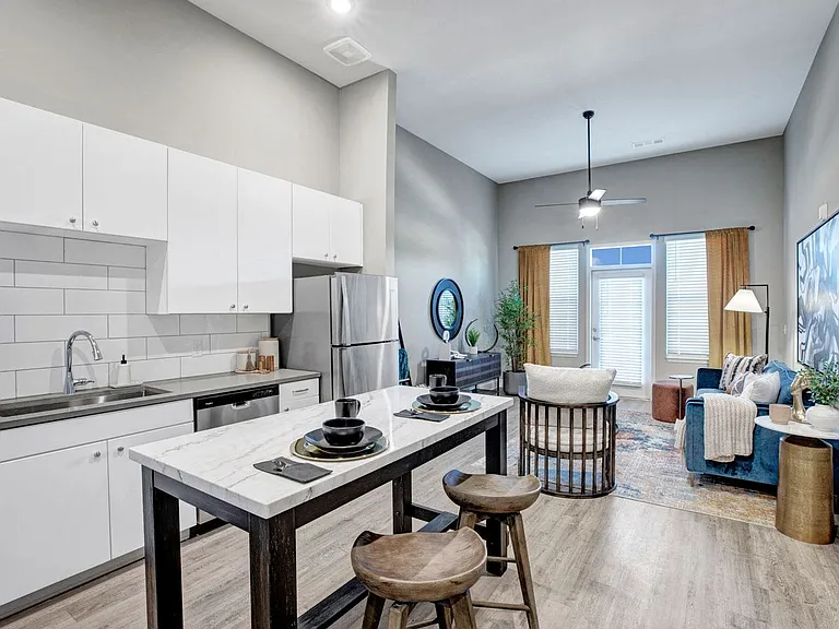 Kitchen and Living Room