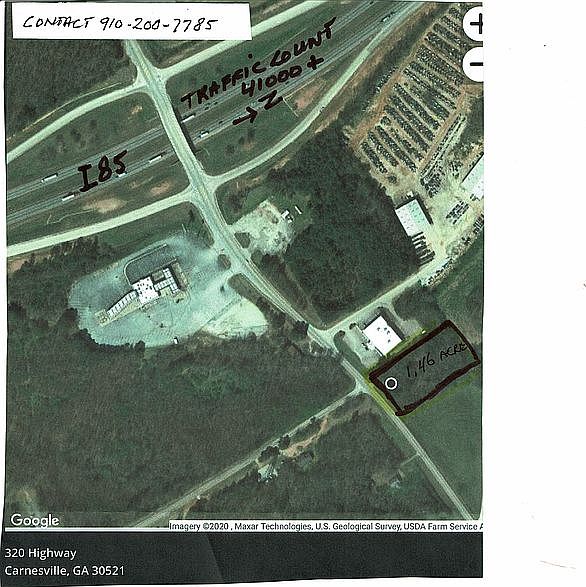 Lot outlined in black