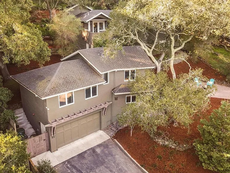 The house seen from above