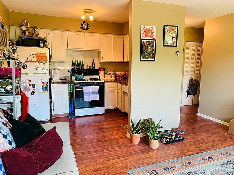 cabinet space galore. gas stove
