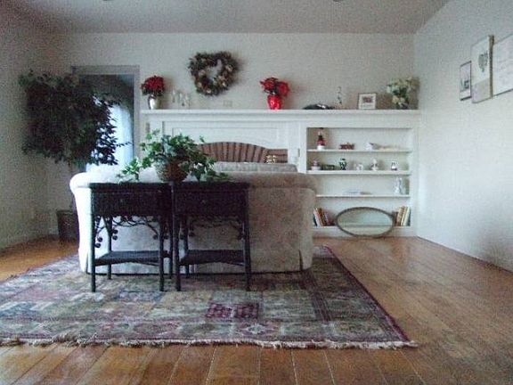 Frontroom with fireplace