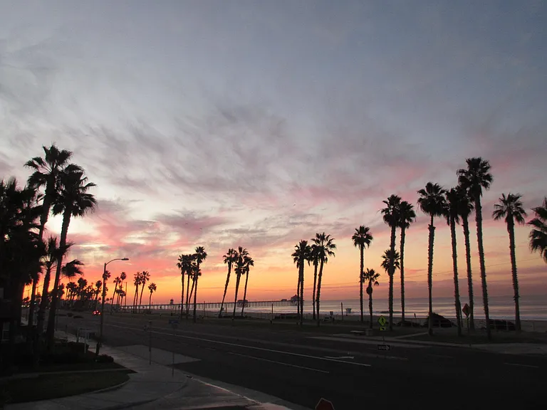 Romantic Sunsets from my ocean front condo a few minutes from downtown Huntington Beach.
