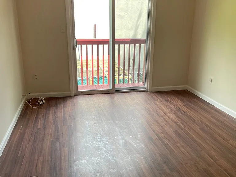Master bedroom with balcony