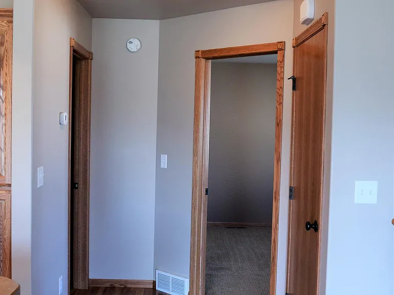 Hallway with extra closet