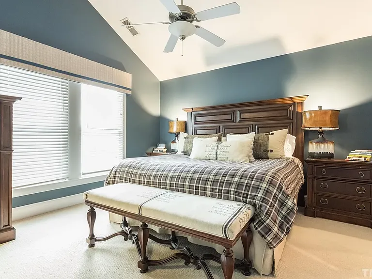 Upstairs Bedroom with Private Double-Vanity Bathroom