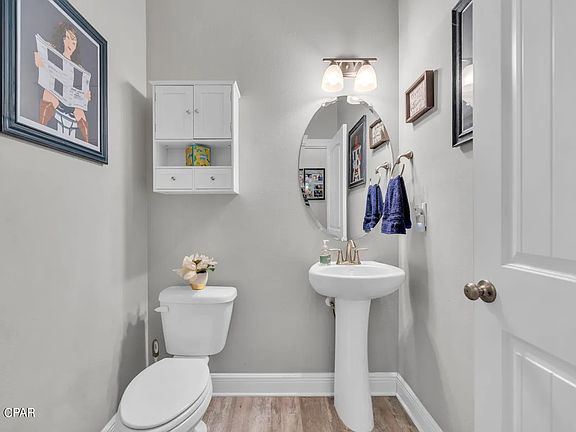 Half bath off the entry foyer