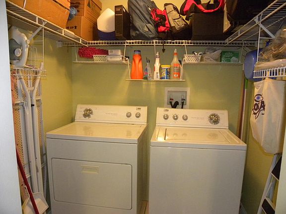 Spacious Laundry with customized storage