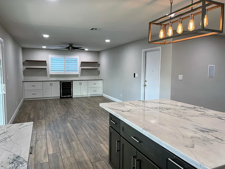 Kitchen into Dining Room