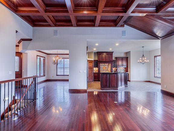View of family room, dining room and kitchen