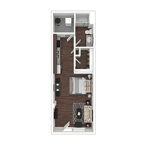 Floor plan The Bellows (per bed)