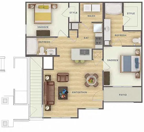 Floor plan 2B