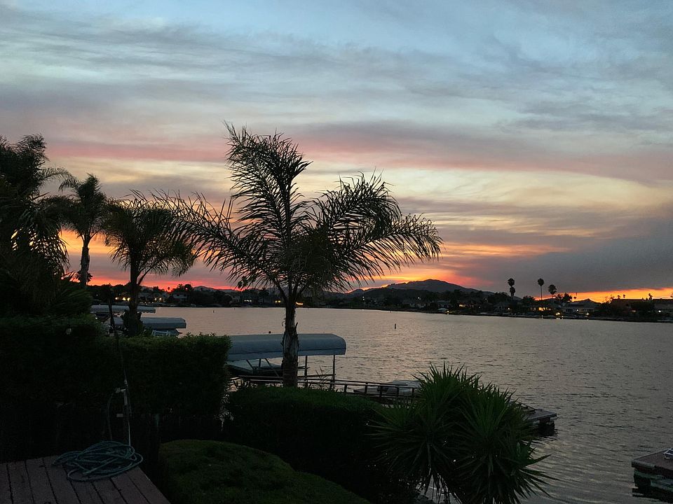 sunset from backyard
