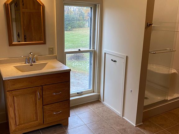 Upstairs bathroom with shower