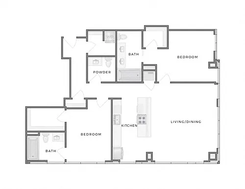 Floor plan 2J
