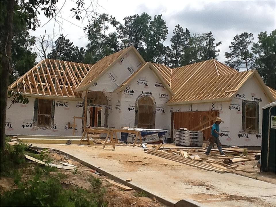 New construction, one story, backs to private property with just beautiful trees to look at