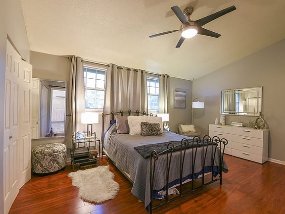 pacious primary bedroom with great natural light and comfort