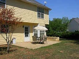 Private level back yard