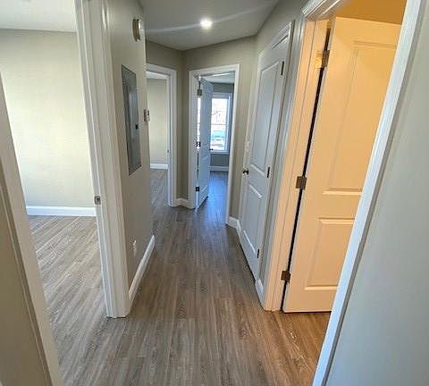 Hallways to bedrooms