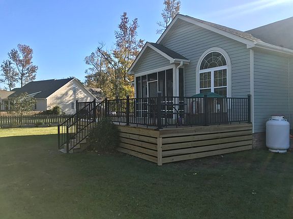 New custom deck and railing.