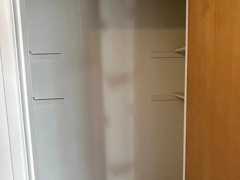 Large closet in garage for storage