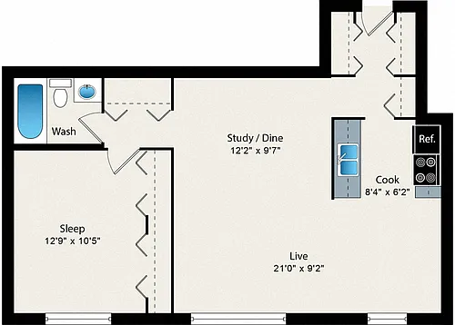 Floor plan A13