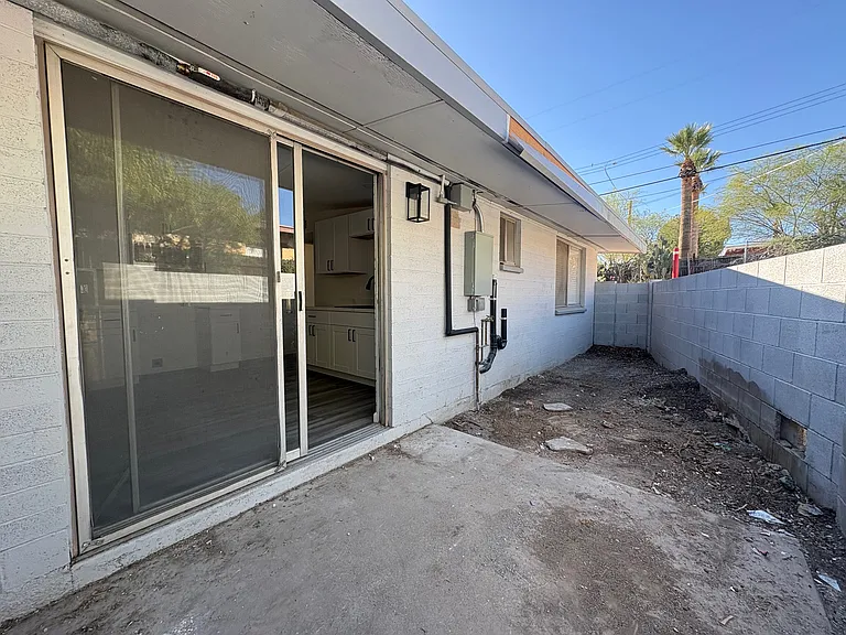 Backyard - will be cleaned and option for washer / dryer