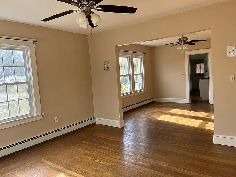 spacious living room and dinning room