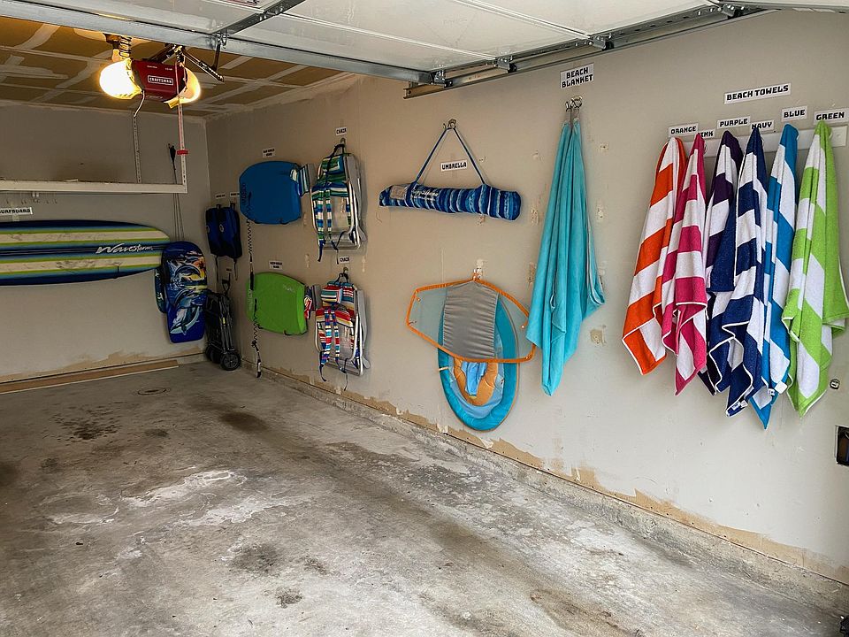 All beach supplies included in garage!
