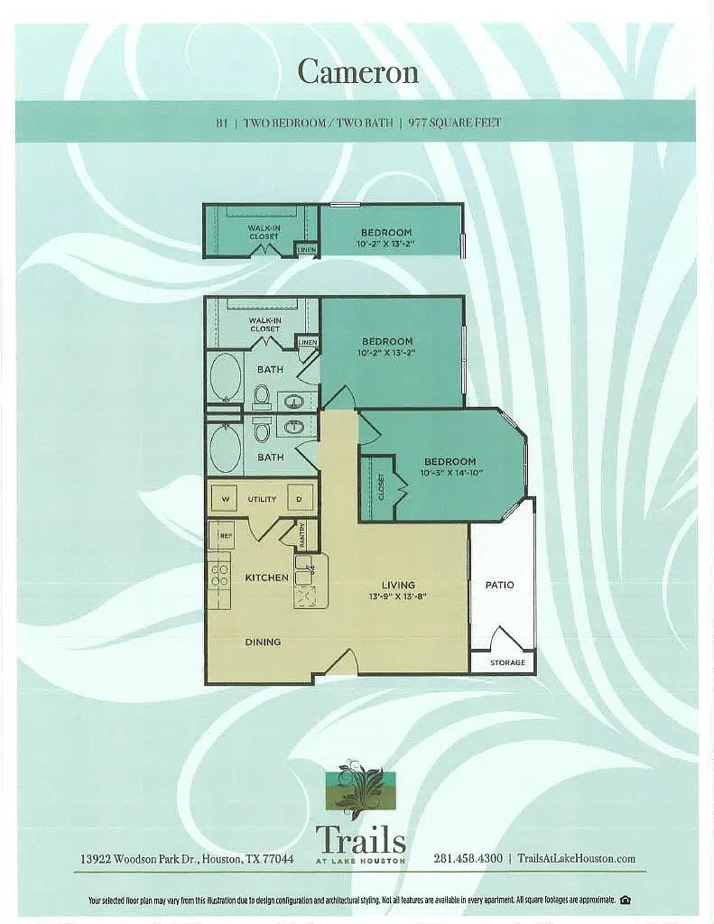 Floor plan Cameron