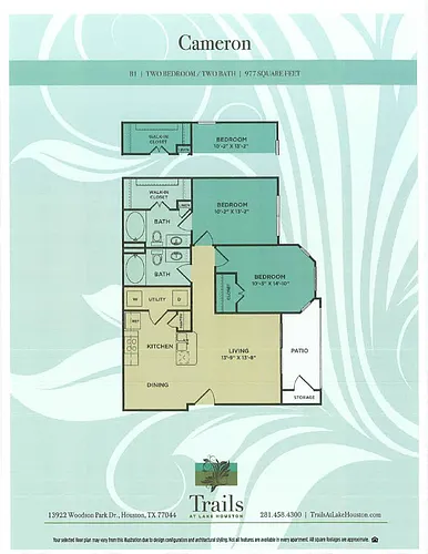 Floor plan Cameron