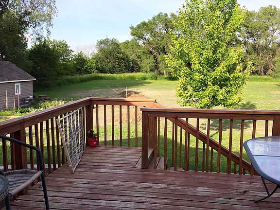Deck and back yard