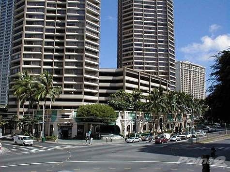 Pool located between bldg on Deck