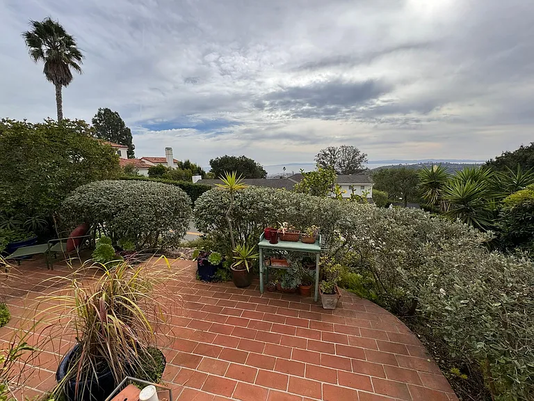 South patio. Too cloudy to see ocean, but it's there.