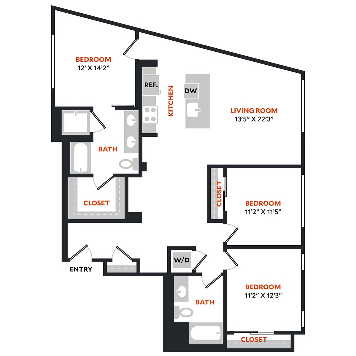 Floor plan Plan 3A