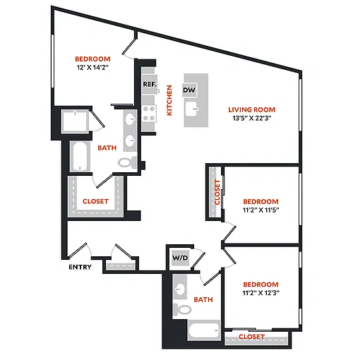 Floor plan Plan 3A