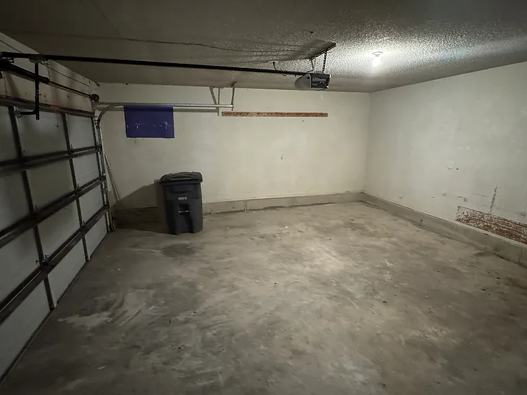 Spacious 2-car garage with door operator.