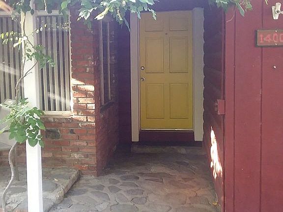 Wisteria above the doorway
