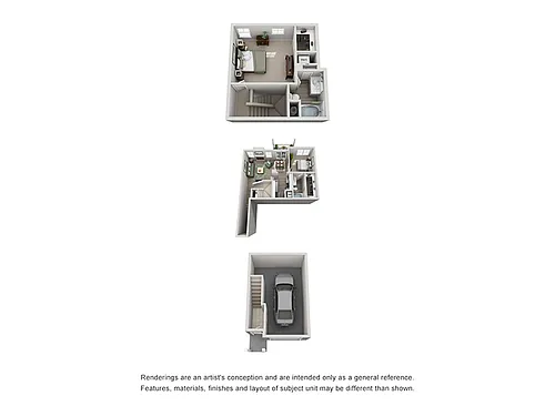 Floor plan Two-Story + Attached Garage B4
