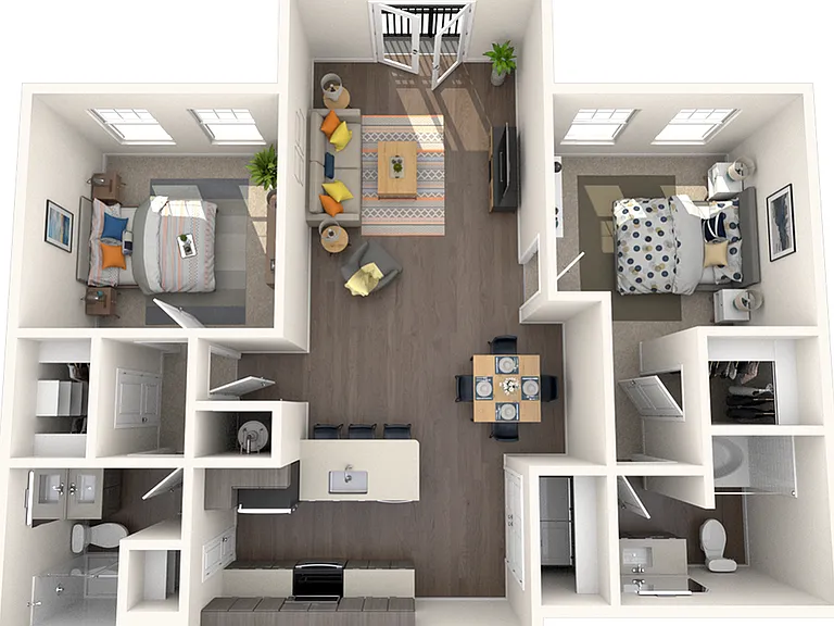 2 Bedroom | 2 Bath | 1172 SF 2 Bedroom | 2 Bath | 1172 SF