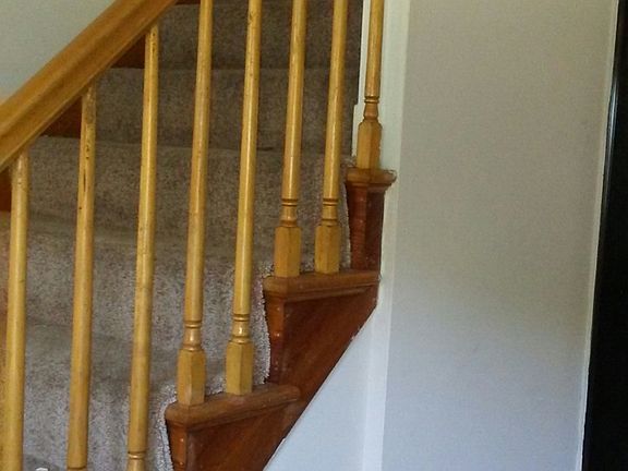 Stairs up to top level