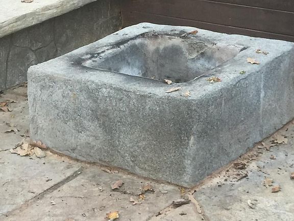 Built-in fire pit