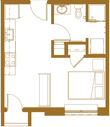 Floor plan Studio