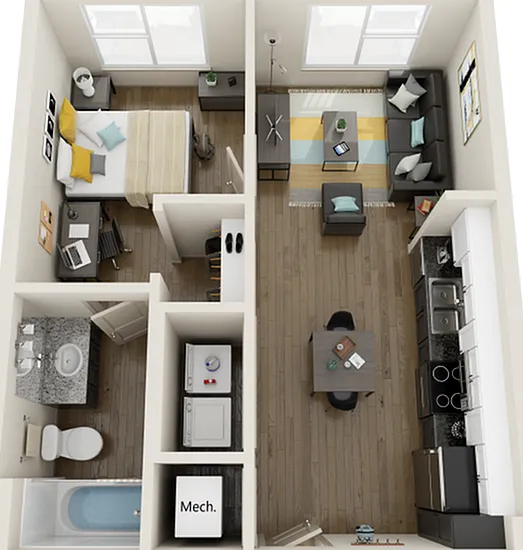 Signature Hartwell Village A1 Floor Plan Signature Hartwell Village A1 Floor Plan